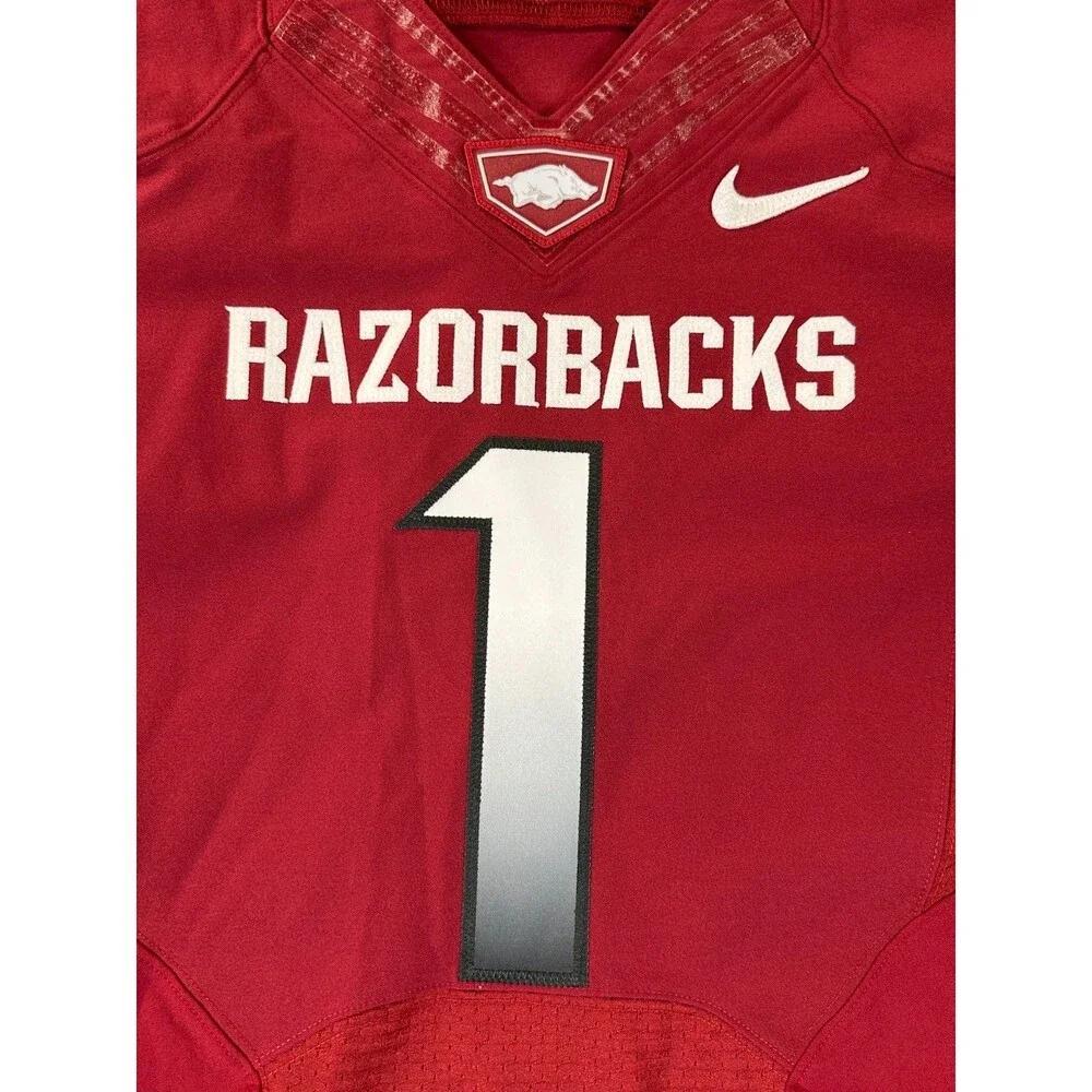 Arkansas Razorbacks Nike Vapor Elite Team Issued Jersey #1 Sz  S 38 Bielema Era